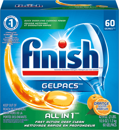 Finish® Gelpac® Dishwasher Detergent

